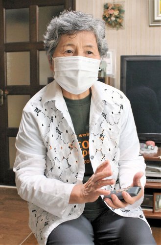 「日本政府は腹をくくって、国民を取り返してほしい」と訴える竹下さん＝千葉市若葉区