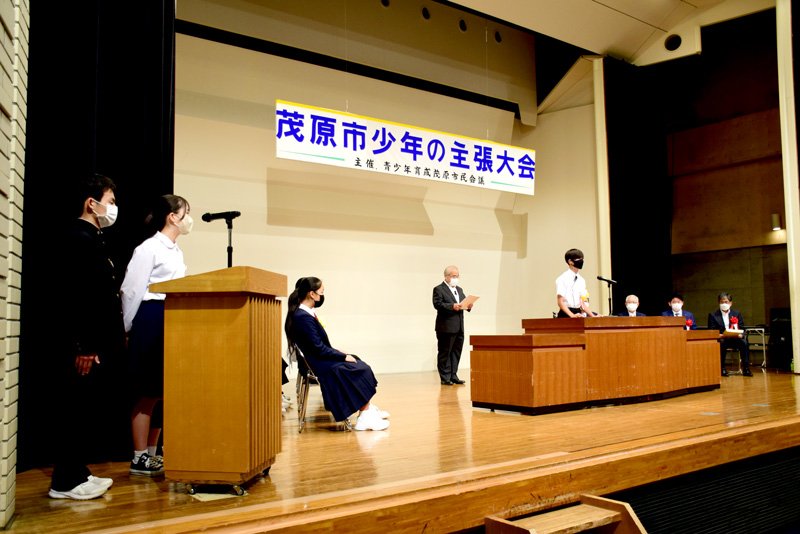 中学生が運営した少年の主張大会＝茂原市