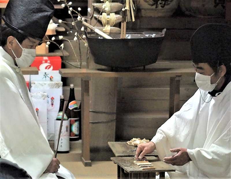 豊作願い筒粥神事　袖ケ浦・飽富神社　千葉県指定無形民俗文化財