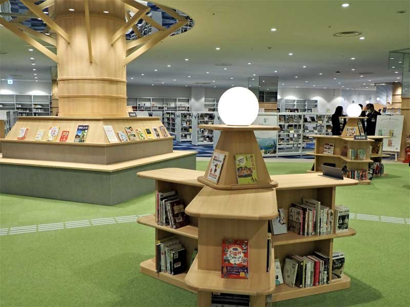イオンモール富津３階に４月１日オープンする富津市立図書館＝富津市