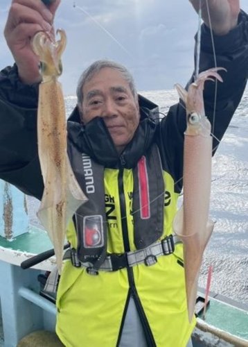 勝浦沖で好調なヤリイカ（写真は「長福丸」提供）
