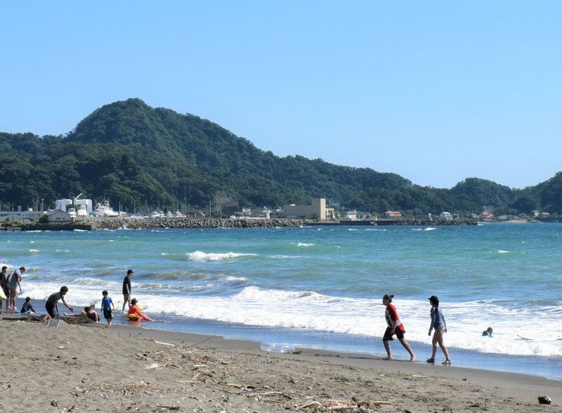 鋸南町保田の海水浴場