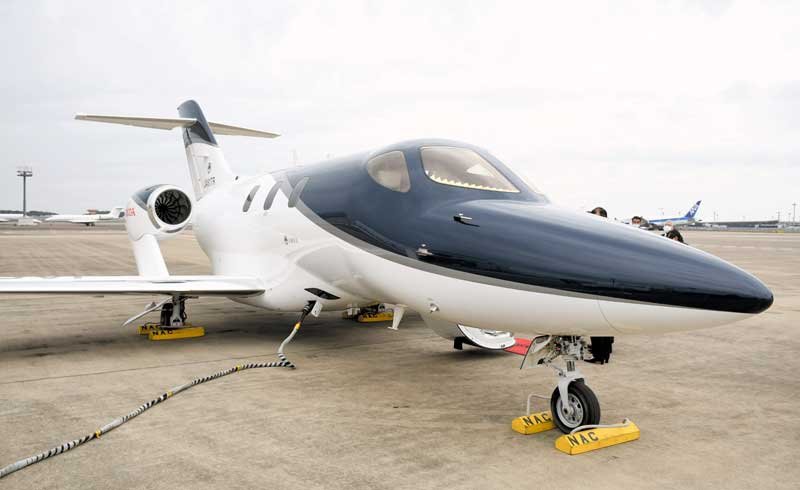小型ビジネスジェット機「ＨｏｎｄａＪｅｔ」（返礼品として使用される機体そのものではありません）