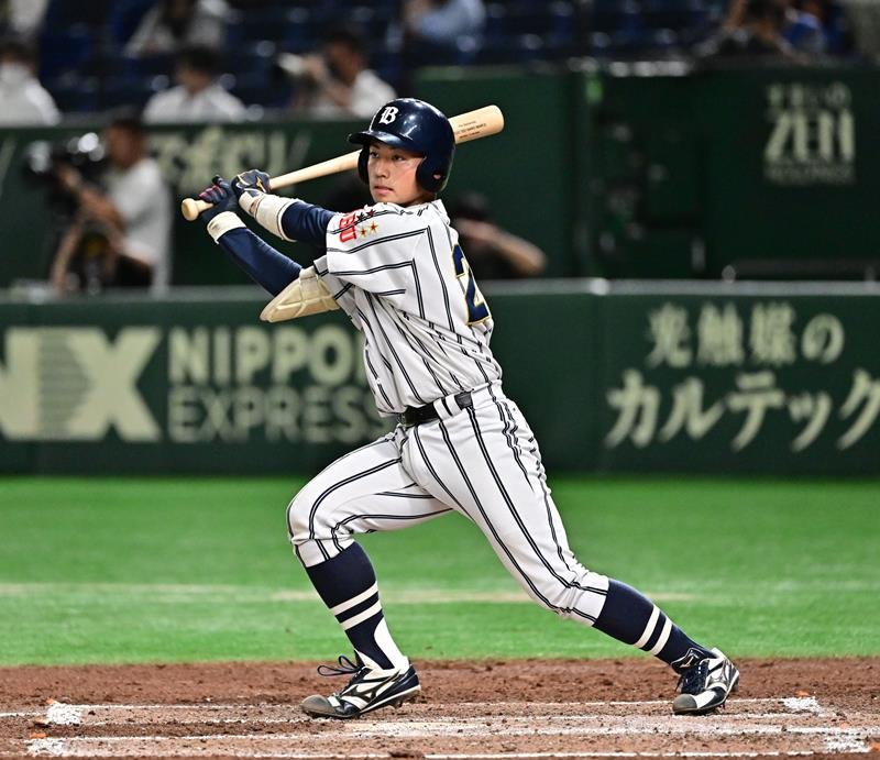 春季リーグ戦で最優秀選手賞を獲得した武道大の桜内＝６月、東京ドーム
