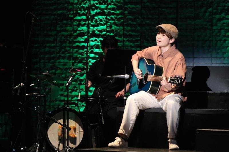 昨年１１月に開催されたミュージカルコンサート「舞台のかみさま」に出演した米沢さん（ワンダーヴィレッジ提供）
