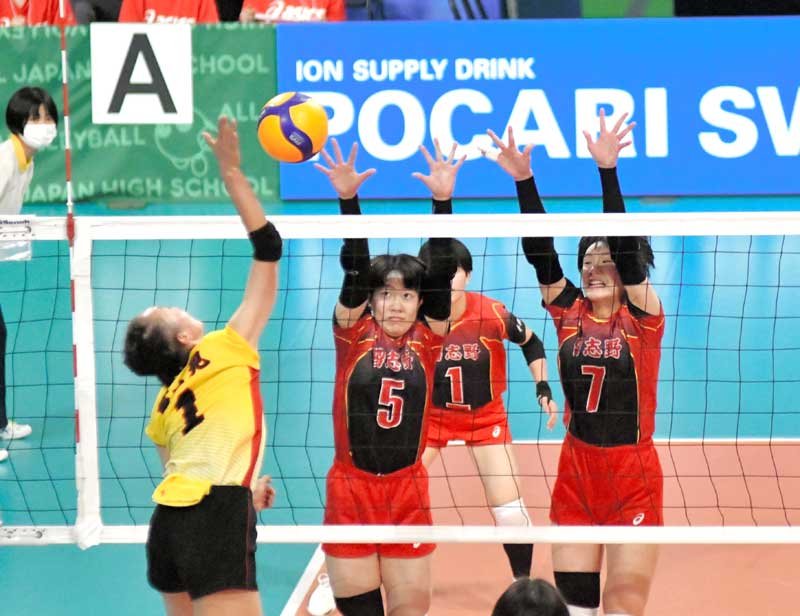春の高校バレー　習志野、男女とも３回戦で涙