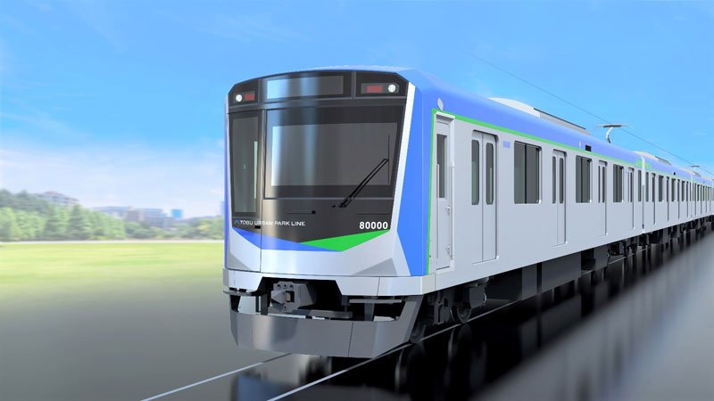新型車両８００００系のイメージ（東武鉄道提供）

