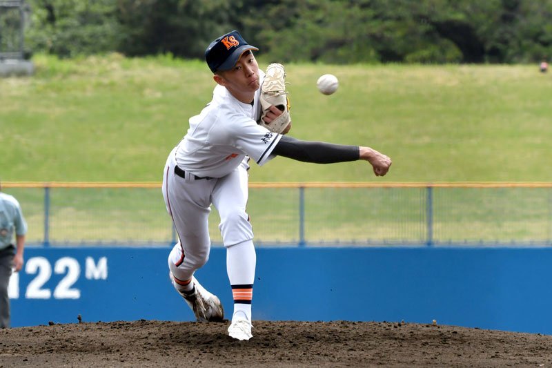 専大松戸戦で完投した木更津総合の石沢