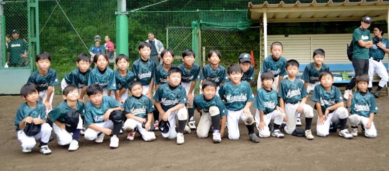 優勝した間野台ジャイアンツの選手たち