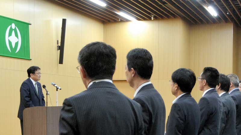 千葉県庁、千葉市役所…　県内各地で仕事始め　地域発展へリーダー訓示