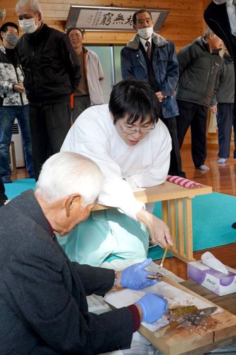 今年１年の作柄は　伝統「筒粥神事」　袖ケ浦、匝瑳