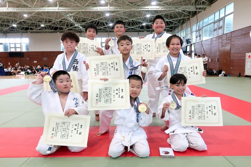 第２０回接骨木少年柔道大会　育心館内山道場Ａ優勝