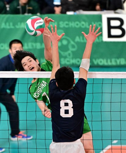 チーム一丸も初戦敗退　市船橋　全日本高校バレー第３日