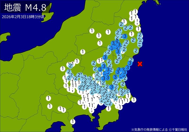 震度分布図