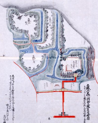 生実城跡絵図（千葉市立郷土博物館蔵）