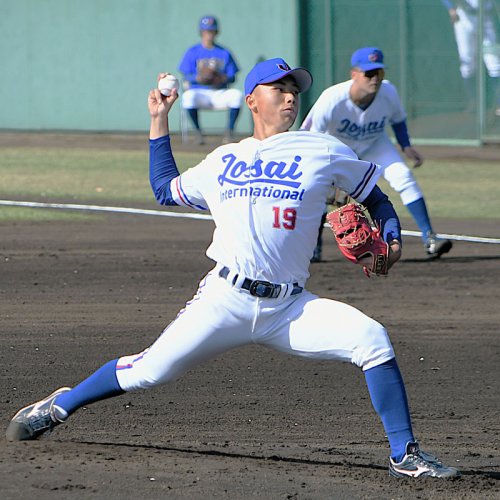 武道大を完封した城国大・石橋＝ＪＦＥ犬成
