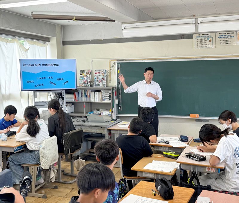 金融リテラシー向上を　経済の仕組み丁寧に解説　千葉銀担当者　松戸・栗ケ沢小