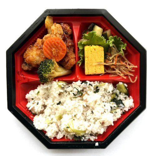 「鶏と彩り野菜の黒酢あん弁当」