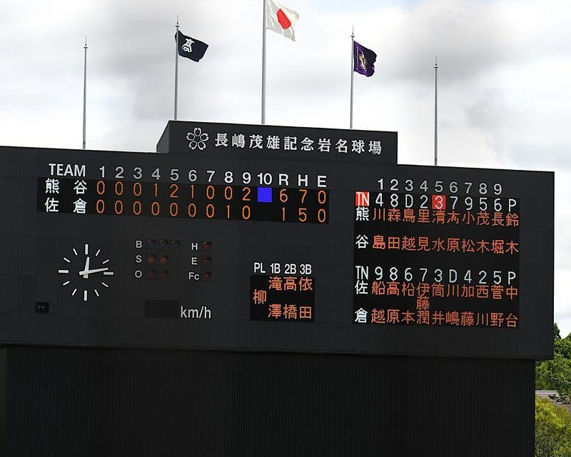 佐倉高ナイン、長嶋イズム燦燦と　一周忌、母校が追悼試合