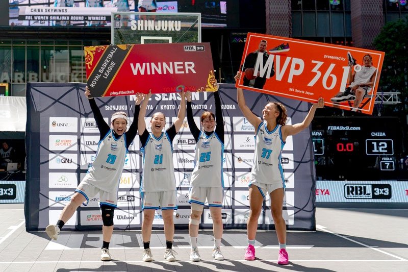 千葉スカイウィングスＶ　ＲＢＬ第３ラウンド残り１０秒劇的勝利　女子３人制プロバスケ