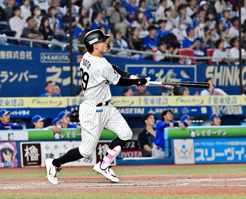 古巣相手に１２球団制覇弾　ソト　千葉ロッテ