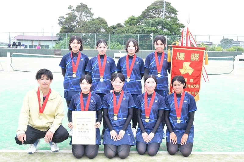 男子・木総合、女子・昭和学院Ｖ　ソフトテニス千葉県高校総体