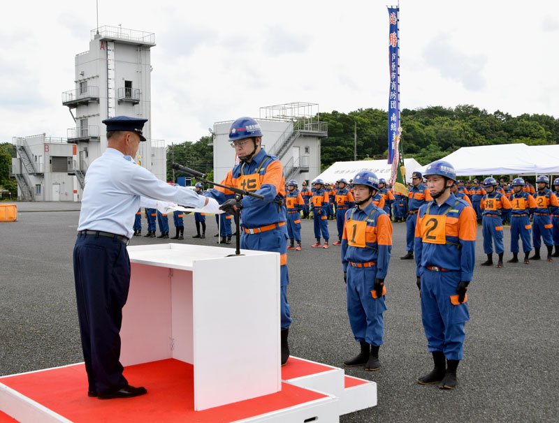 市原支団第６分団が初優勝　訓練成果存分発揮　消防操法競技会