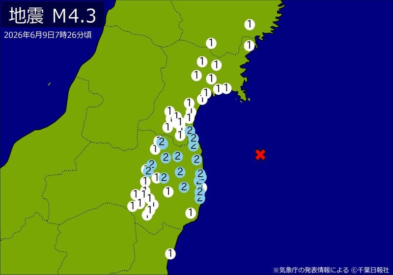 震度分布図
