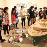 アートって面白い！　児童３００人招き鑑賞教室　市原湖畔美術館
