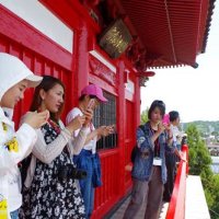 高所の寺「すてき」　「チーバくん大使」がツアー　山武・八街