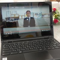 動画配信された久我校長のメッセージ
