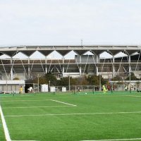 サッカー、フットサルなどが楽しめる多目的広場。写真奥はフクダ電子アリーナ
