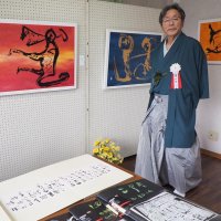 幕田魁心書道美術館　成果披露、魅力も発信　来場者、墨線美を堪能　富津