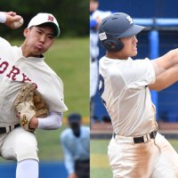 拓大紅陵の小堺（左）、市船橋の片野