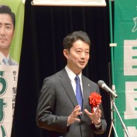 参院選に初の参戦　臼井氏へ応援演説　熊谷知事