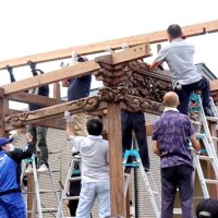 山車の組立工程、後世に　伝統の祭りノウハウ記録　市原高写真部