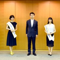 「千葉の魅力伝えたい」　ポートアンバサダー　知事訪問で抱負