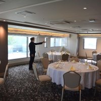 見晴らしの良い１２階に新設した宴会場
