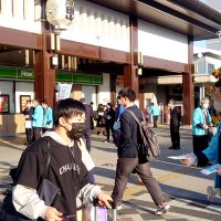 圏央道の重要性訴え　成田駅頭で県民会議
