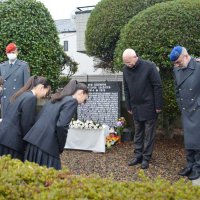 １００年前のドイツ兵追悼　大使や津田沼高生参列　交流深め世界平和へ願い　船橋・習志野霊園