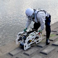 橋点検に水中ドローン　千葉市と民間が実証実験　動画撮影、その場で確認