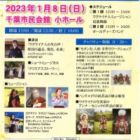 ウクライナ支援１月８日イベント　千葉市民会館、入場無料