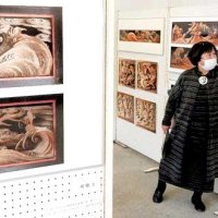 彫刻大工「波の伊八」傑作５０点　いすみ・大原駅前で写真パネル展