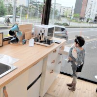 キッチン周りの収納も実物展示
