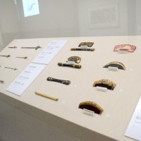 江戸時代に実際に使われたくしやかんざしも展示している