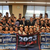 小中生チア全国優勝・世界３位　「憧れられるチームに」　船橋市長に快挙報告
