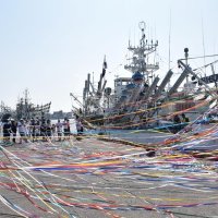 銚子サンマ船北へ出発　乗組員家族ら　不漁からの脱却期待