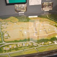 八千代市郷土博物館に展示されている城跡の立体地図模型