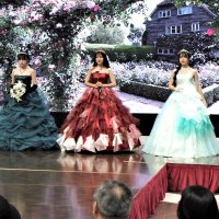 手作りドレス華やかに　木更津東高生ファッションショー