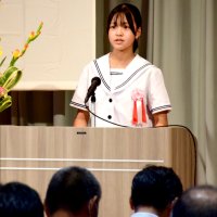 社会問題、堂々訴え　ＡＩ、食品ロス、子育ても　長生村少年の主張大会